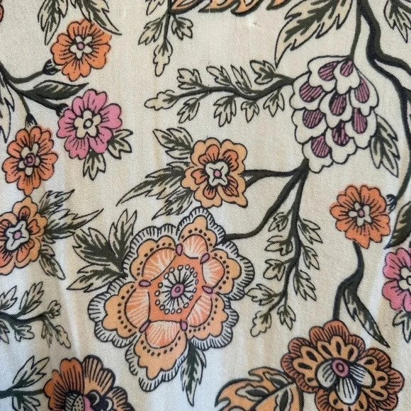 Loft outlet open front floral print, lightweight cardigan. One size - Picture 5 of 7